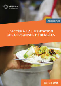 Couverture du memento sur l'accès à l'alimentation des personnes hébergées