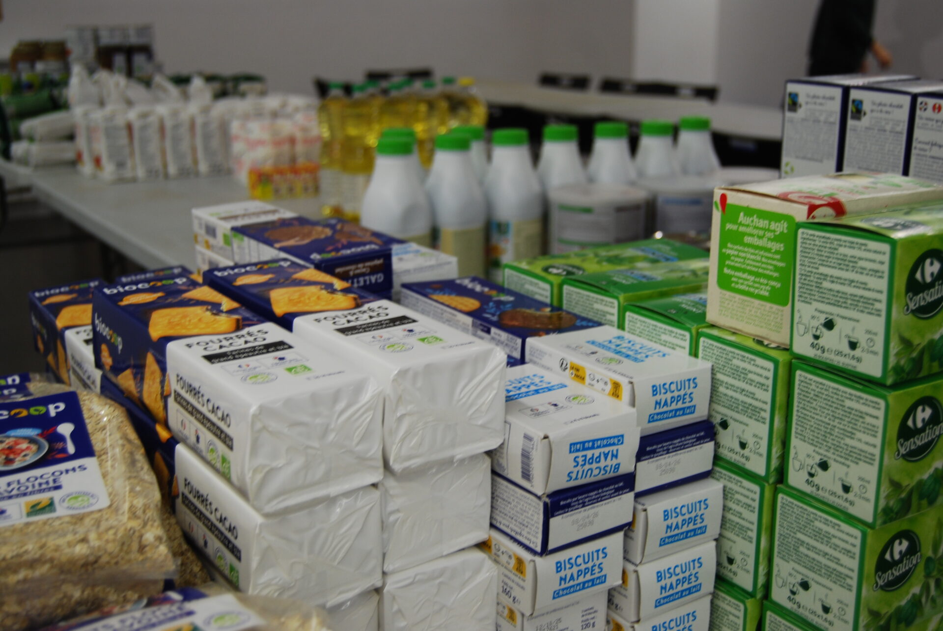 denrées alimentaires dans une entraide