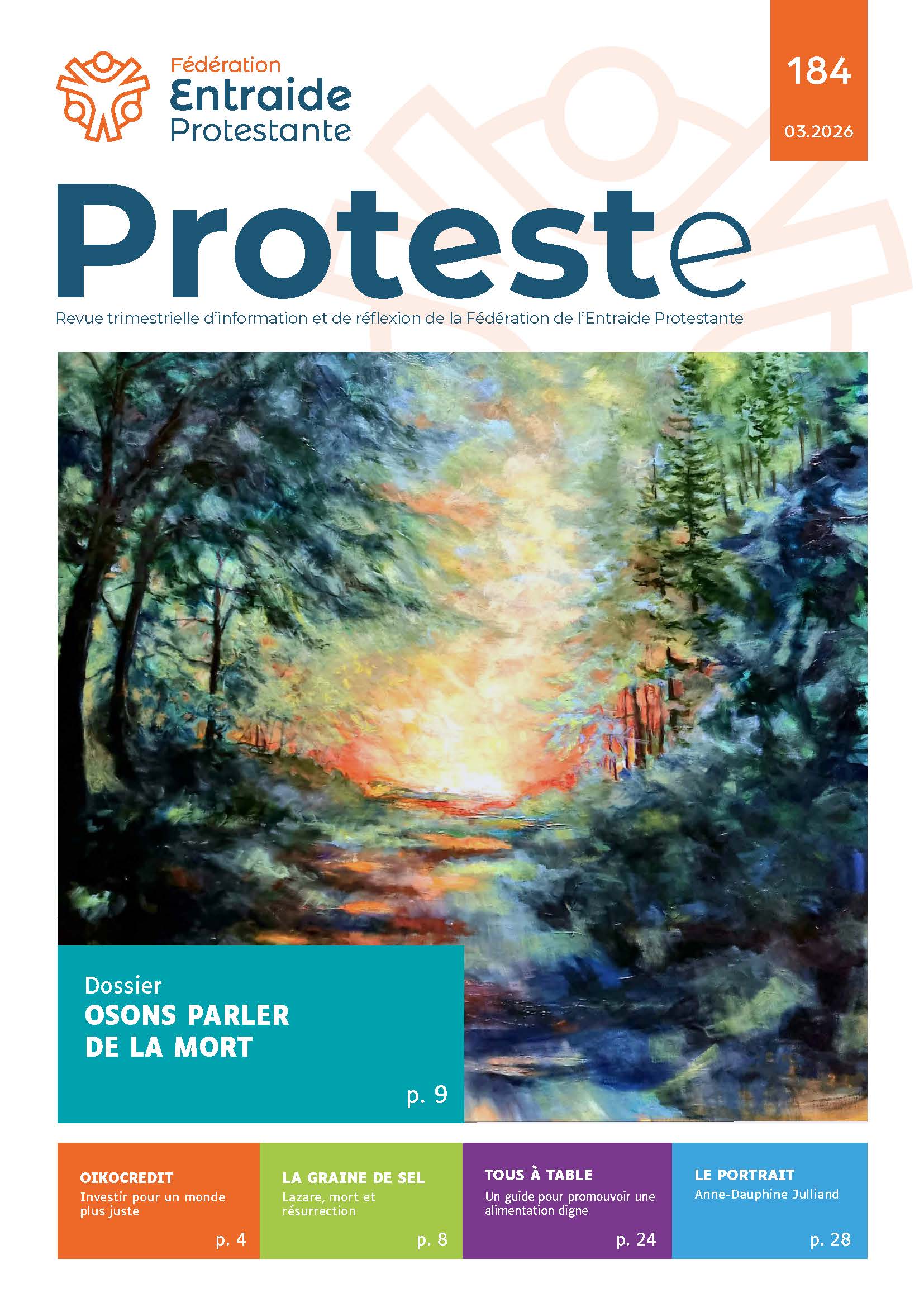 Couverture du magazine Proteste - 184