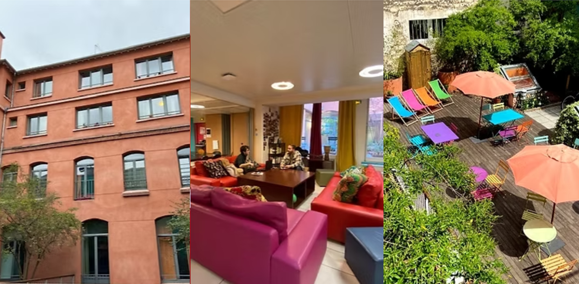 Différentes vues intérieures et extérieures de l'association des étudiants protestants de Paris